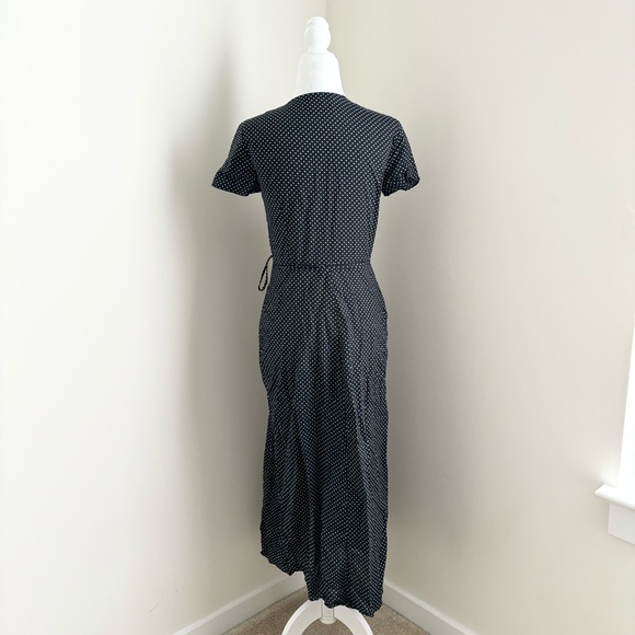 Jenni Kayne Black and White Polka Dot Midi Dress - Picture 5 of 7